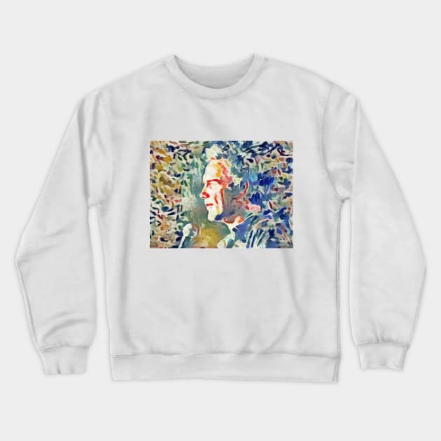 Comedy Legend NORM MACDONALD Portrait Painting Crewneck Sweatshirt by Comedy and Poetry